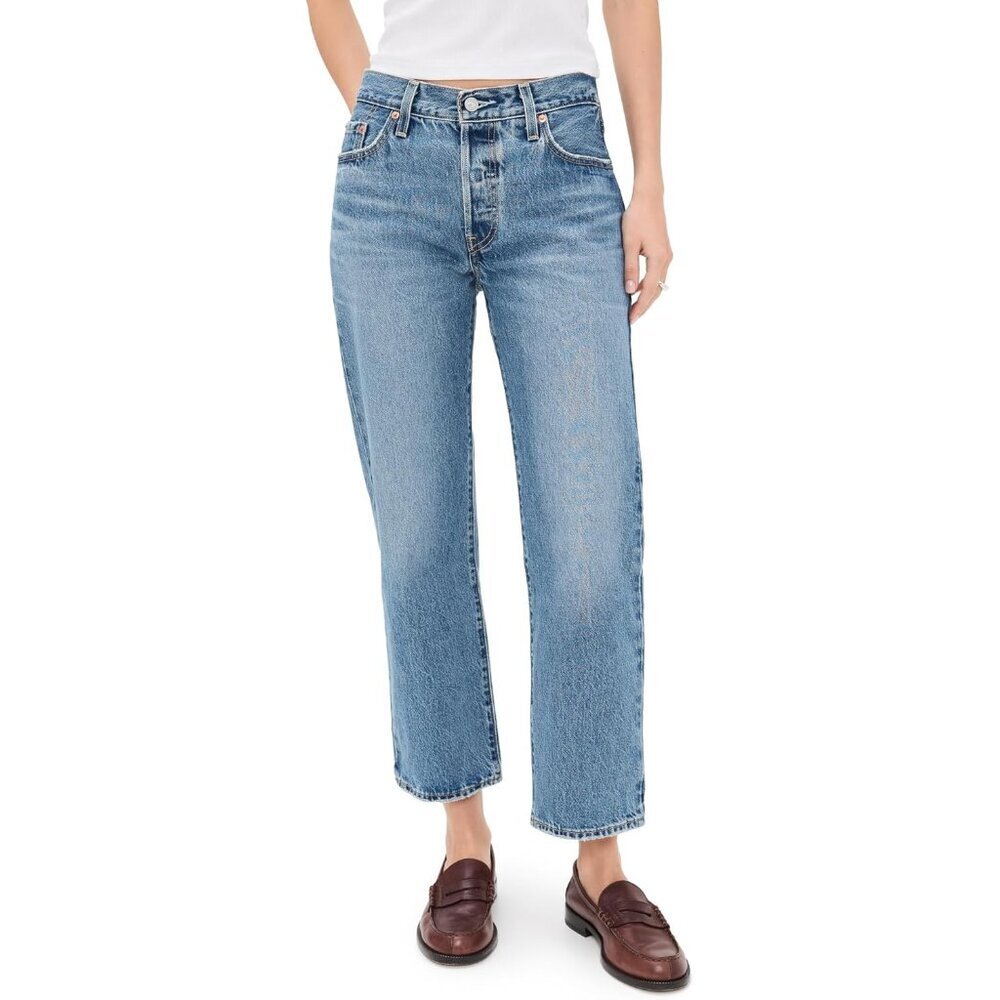 Women’s 501 '90s Ankle Jeans Cotton Mid-Rise Loose Fit Vintage Style